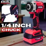 Excel 18V Brushless Twin Pack Impact Driver & Combi Drill with 2 x 4.0Ah Battery & Charger - Image 17