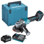 Makita GA012GZ01 40V Max XGT Brushless Angle Grinder with 1 x 4.0Ah Battery Charger & Case