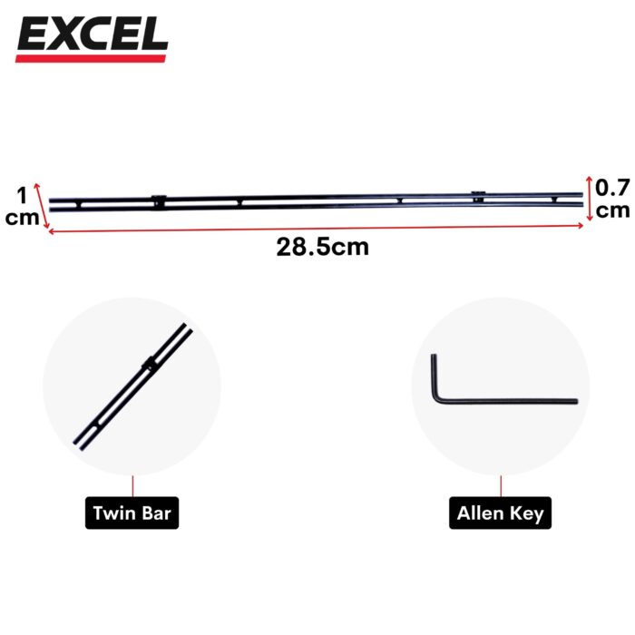 Excel Guide Rail Connector Bars (Twin Pack) - Image 2