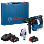 Bosch GBH 18V-18 X Brushless 18V SDS+ Rotary Hammer Drill with 2 x 5.0Ah Battery, Charger & Case 0611927171