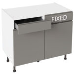 Kitchen Kit J-Pull Drawerline Base Cabinet Flatpack Gloss Dust Grey 600mm - Image 6