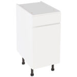 Kitchen Kit J-Pull Drawerline Base Cabinet Flatpack Matt White 600mm - Image 4