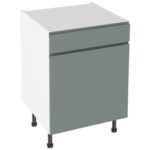 Kitchen Kit J-Pull Drawerline Base Cabinet Flatpack Matt Sage Green 400mm - Image 5