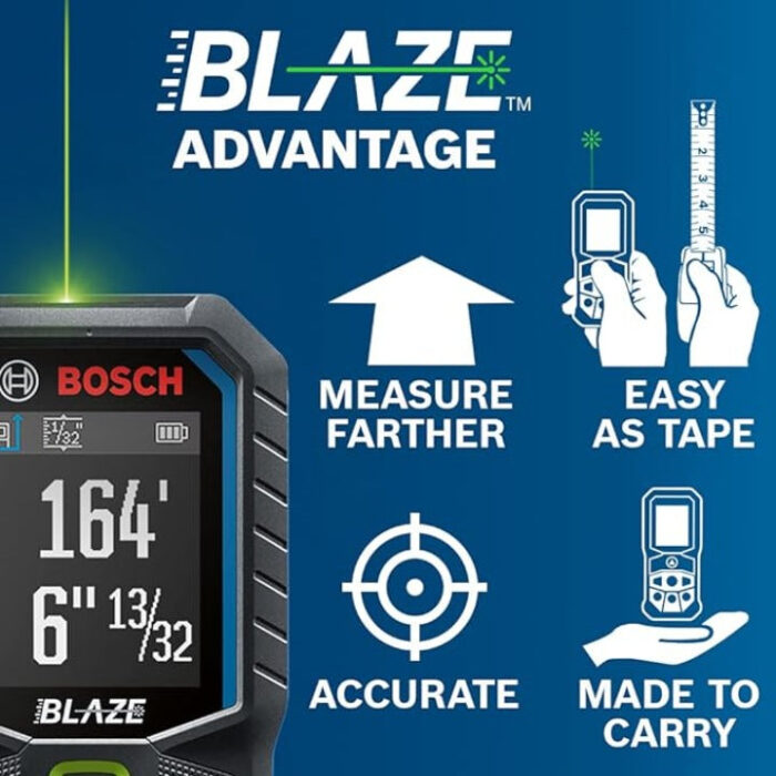 BOSCH GLM165-25G BLAZE™ Green-Beam 165 Ft. Laser Measure - Image 3