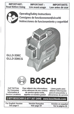 Bosch GLL3-330CG-B