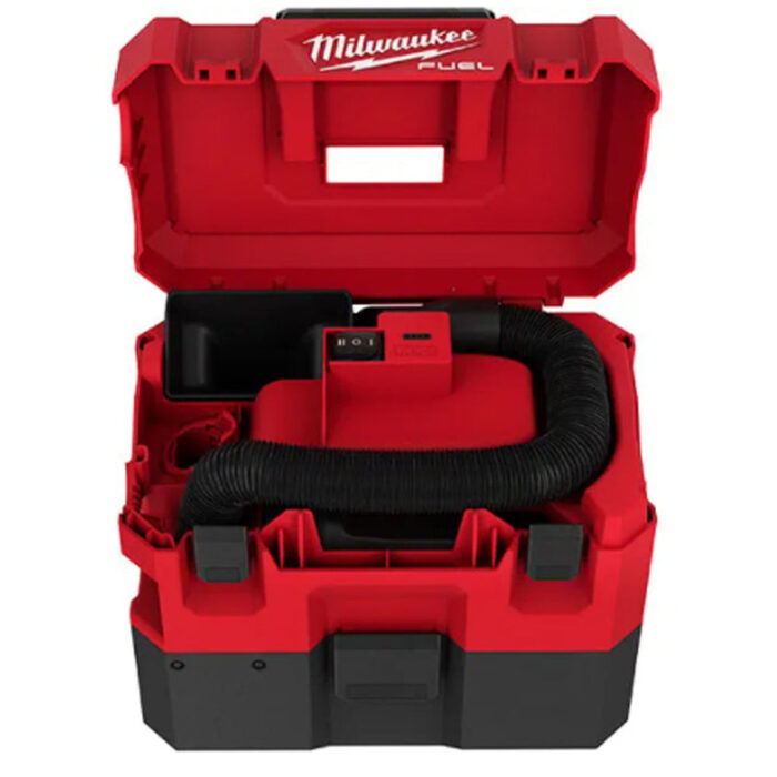 Milwaukee M12 FVCL-0 12V FUEL Brushless Wet & Dry Vacuum with 1 x 2.0Ah Battery Charger - Image 2