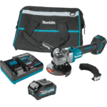 Makita GAG01M1 40V max XGT® Brushless Cordless 4‑1/2” / 5" Angle Grinder Kit, with Electric Brake (4.0Ah)