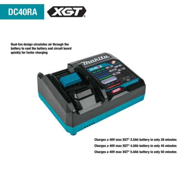 Makita GAG01M1 40V max XGT® Brushless Cordless 4‑1/2” / 5" Angle Grinder Kit, with Electric Brake (4.0Ah) - Image 3