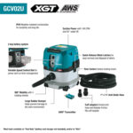 Makita GCV02PMU 40V max XGT® Brushless Cordless 2.1 Gallon HEPA Filter Dry Dust Extractor Kit, AWS® (4.0Ah) - Image 7