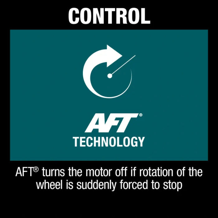 Makita XAG25Z 18V LXT® Lithium‑Ion Brushless Cordless 4‑1/2” / 5" X‑LOCK Angle Grinder, with AFT® (Tool Only) - Image 12