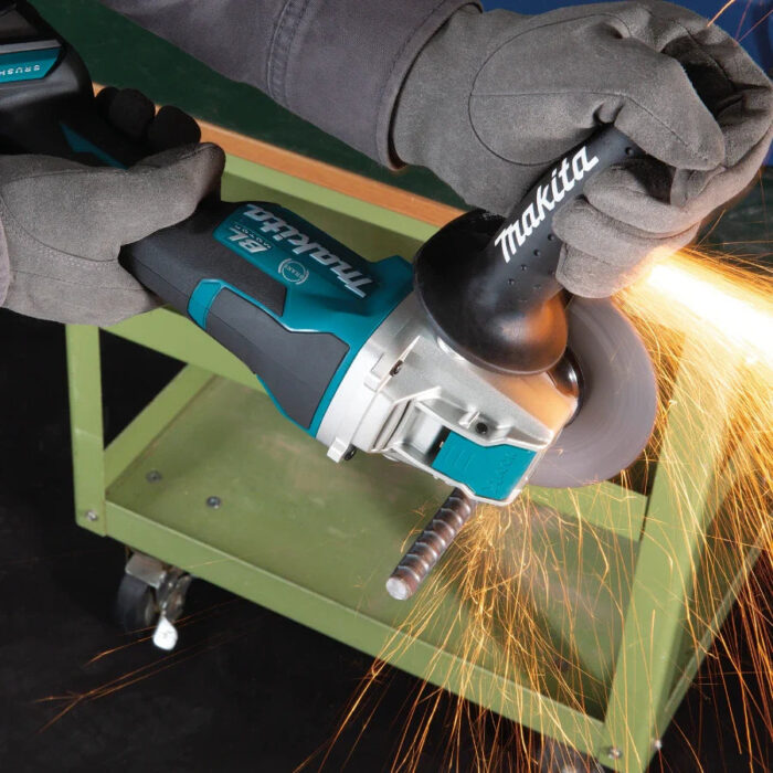 Makita XAG26Z 18V LXT Lithium-Ion Brushless Cordless 4-1/2 / 5" Paddle Switch X-LOCK Angle Grinder - Image 3