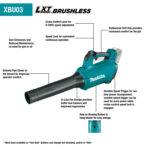 Makita XBU03Z 18V LXT® Lithium‑Ion Brushless Cordless Blower (Tool Only) - Image 2
