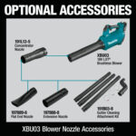Makita XBU03Z 18V LXT® Lithium‑Ion Brushless Cordless Blower (Tool Only) - Image 15
