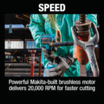Makita XCM01Z 18V LXT Lithium-Ion Brushless Cordless 3" Cut-Off Tool - Bare Tool - Image 5