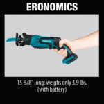 Makita XRJ01Z 18V LXT® Lithium‑Ion Cordless Compact Recipro Saw (Tool Only) - Image 4