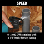 Makita XRJ01Z 18V LXT® Lithium‑Ion Cordless Compact Recipro Saw (Tool Only) - Image 3