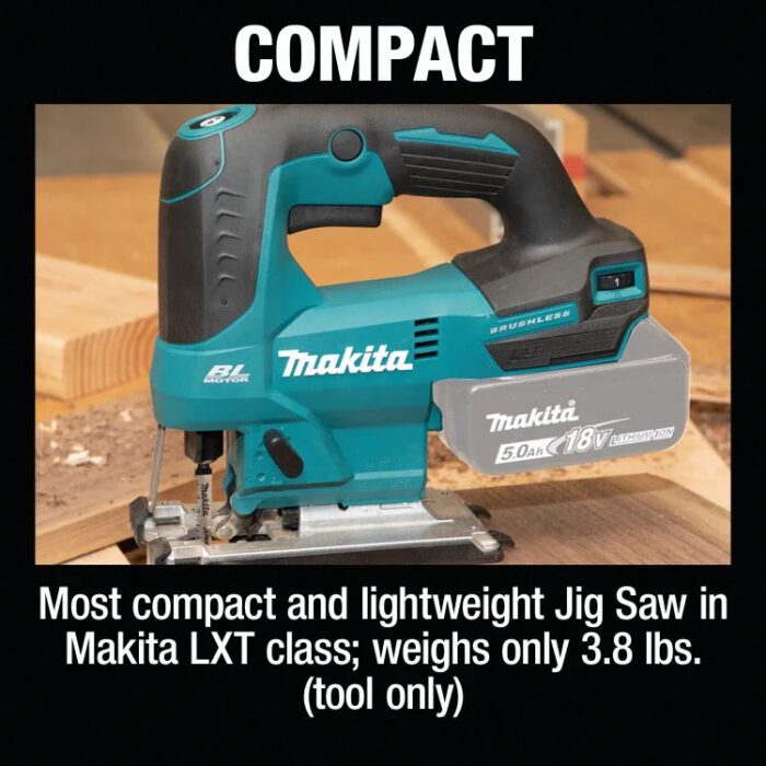 Makita XVJ04Z 18V LXT® Lithium‑Ion Brushless Cordless Jig Saw (Tool Only) - Image 7
