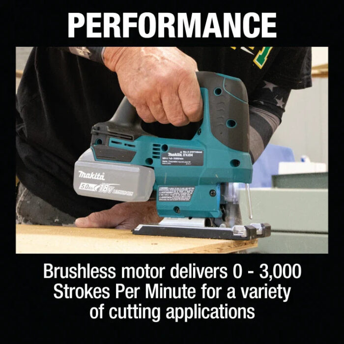Makita XVJ04Z 18V LXT® Lithium‑Ion Brushless Cordless Jig Saw (Tool Only) - Image 9