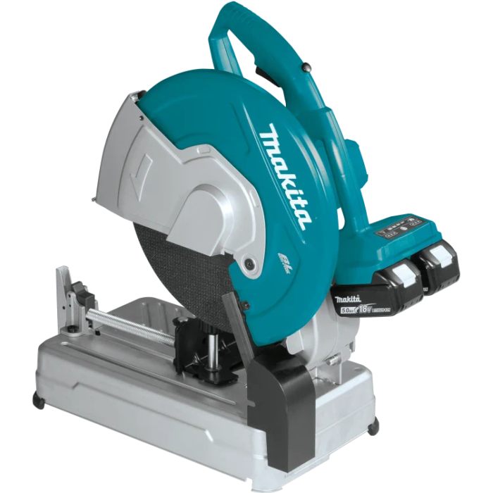 Makita XWL01PT 36V (18V X2) LXT® Brushless 14" Cut-Off Saw Kit, dual port rapid charger, electric brake (5.0Ah) - Image 2