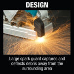 Makita XWL01PT 36V (18V X2) LXT® Brushless 14" Cut-Off Saw Kit, dual port rapid charger, electric brake (5.0Ah) - Image 4