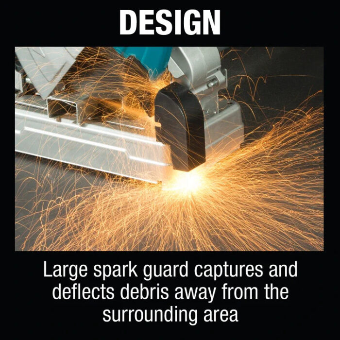 Makita XWL01PT 36V (18V X2) LXT® Brushless 14" Cut-Off Saw Kit, dual port rapid charger, electric brake (5.0Ah) - Image 4