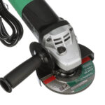 Metabo HPT G12SR4M 4-1/2 Inch 6.2 Amp Slide Switch Angle Grinder Kit w/ 5 Abrasive Wheels - Image 2