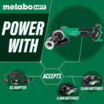 Metabo HPT G3615DVFQ6M 36V MultiVolt™ Cordless Brushless 6" Variable Speed Paddle Switch Angle Grinder (Tool Body Only) - Image 3