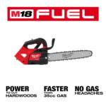 Milwaukee 2826-21T M18 FUEL 14" Top Handle Chainsaw Kit - Image 3