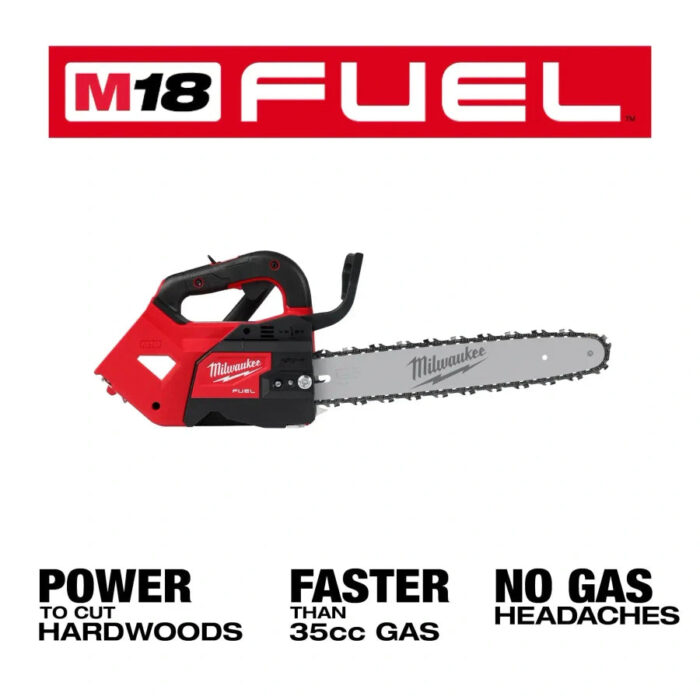 Milwaukee 2826-21T M18 FUEL 14" Top Handle Chainsaw Kit - Image 3