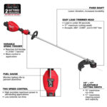 Milwaukee 3006-20 M18 FUEL™ 17” Dual Battery String Trimmer (Tool Only) - Image 5