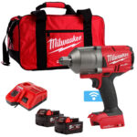 Milwaukee M18ONEFHIWF34-502B 18V FUEL 3/4" Impact Wrench with 2 x 5.0Ah Battery Charger & 3/4" Socket Set - Image 2
