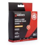 Abracs 125mm 8 Holes Hook & Loop Sanding Discs 40G Pack of 25