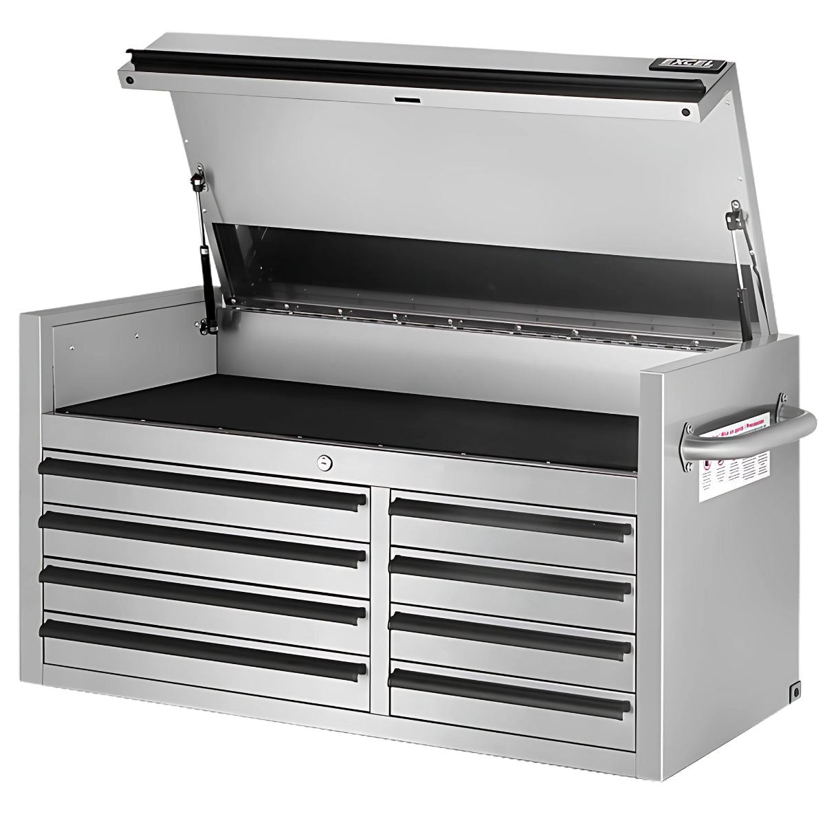 a2206f1a-5255-4fa6-be60-02a58bb08b1e Excel 41" 8 Drawer Stainless Steel Tool Chest - Image 1
