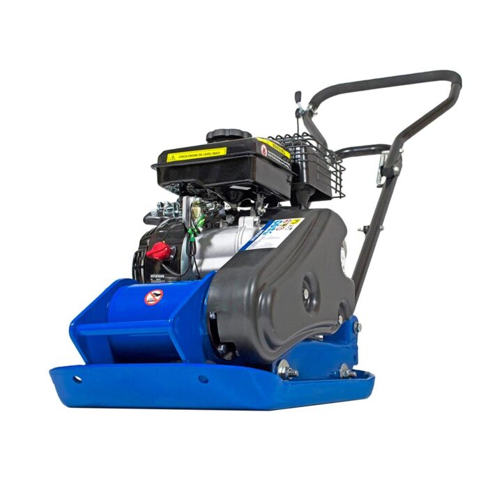 Hyundai HYCP5030 78.5cc Petrol Plate Compactor Wacker Plate with Wheel Kit and Paving Pad - Image 2