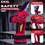 Excel 18V Cordless Mini Chain Saw with 2 x 5.0Ah Battery & Charger - Image 4