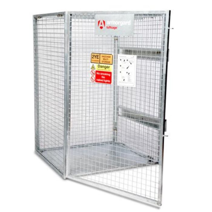Armorgard TC1.2 Collapsible Gas Cage 1305mm x 1240mm x 1795mm Heavy-Duty Secure Storage for Gas Cylinders - Image 2