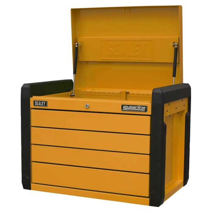 Sealey APPD4O 4-Drawer Push-to-Open Topchest Orange - Image 4