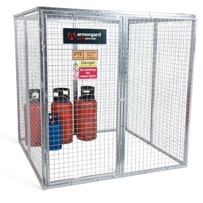 Armorgard GGC9 Gorilla Gas Cage 1812mm x 1266mm x 1831mm Heavy-Duty Durable Storage for Gas Cylinders - Image 2