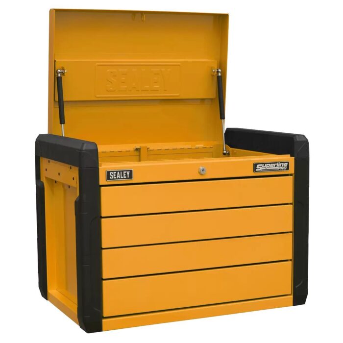 Sealey APPD4O 4-Drawer Push-to-Open Topchest Orange - Image 2