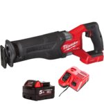 Milwaukee M18ONEFSZ-0 M18 FUEL 18V ONE-KEY Sawzall with 1 x 5.0Ah Battery & Charger