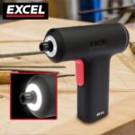 Excel Cordless Electric Screwdriver with 24 Piece 25mm Bits In Plastic Box - Image 4