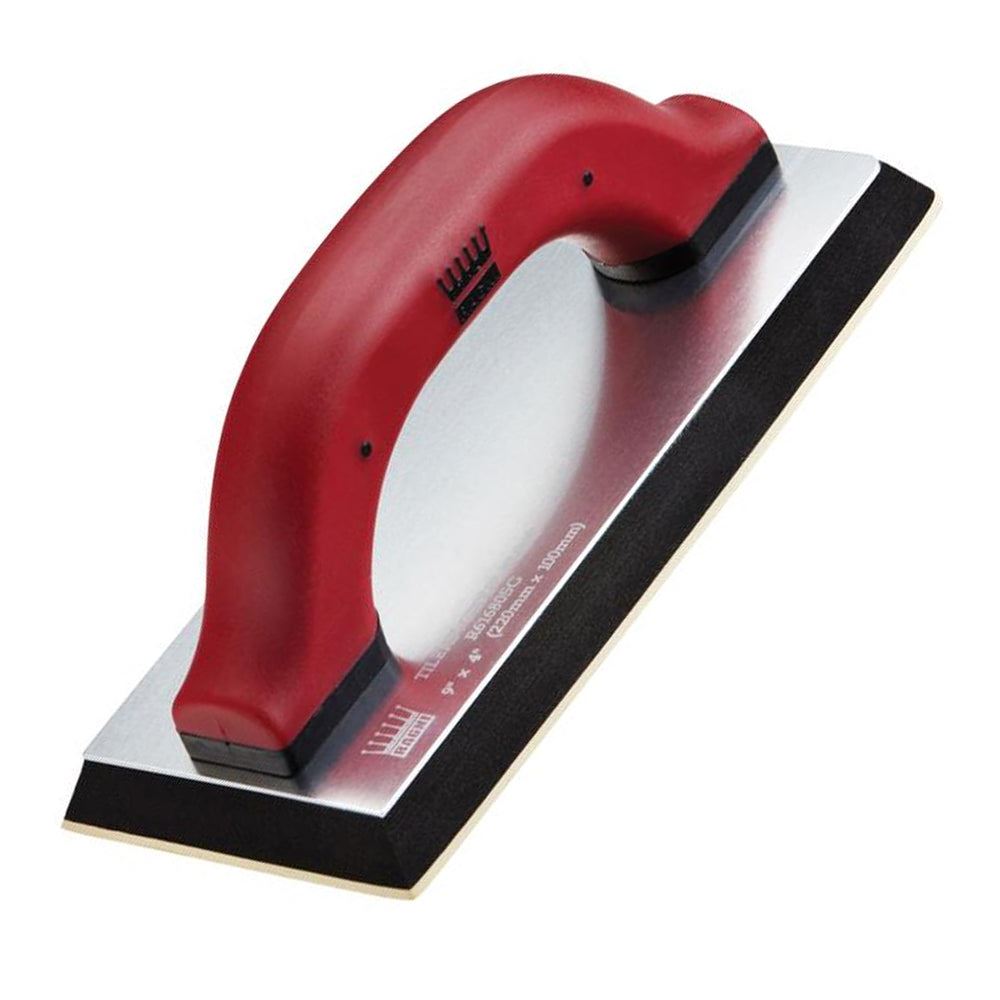 b4f2f047-b5b1-48d5-9856-69edd16eb6dc Ragni R61680SG 9" x 4" Gum Rubber Grout Float With Soft Grip Handle - Image 1