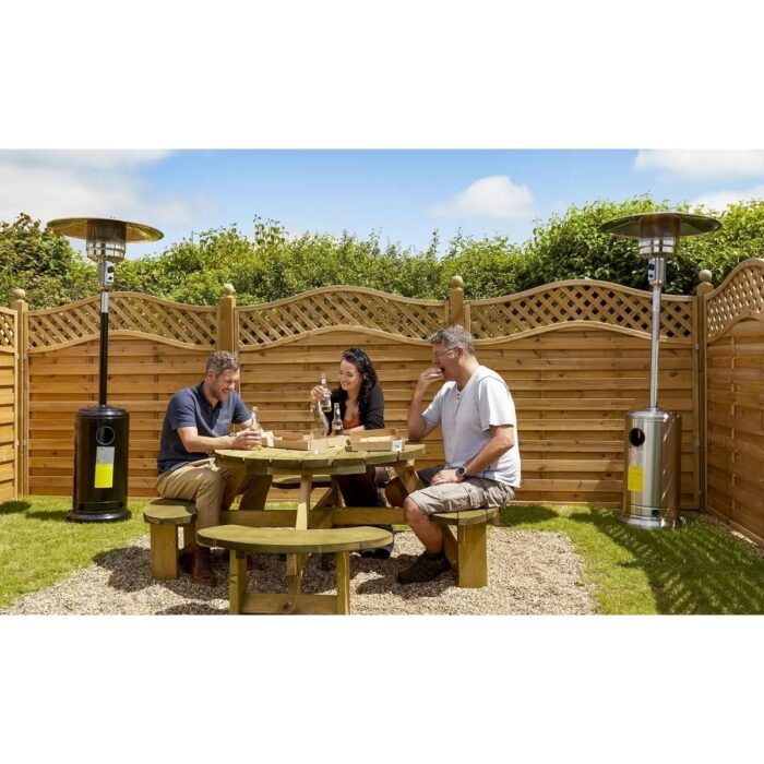 Sealey DG1 Dellonda Outdoor Garden Gas Heater 13kW Commercial & Domestic Black - Image 9