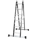 Excel 12 Tread Steel Multi-Purpose Combination Ladder with Platform - Image 10