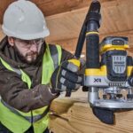 Dewalt DCW620H2-GB 18V XR Brushless 1/2" Plunge Router with 2 x 5.0Ah Powerstack Battery Charger & TSTAK Case - Image 6