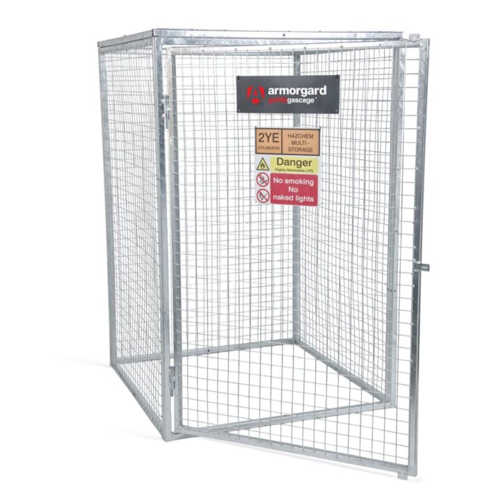Armorgard GGC6 Gorilla Gas Cage 1212mm x 1266mm x 1831mm Heavy-Duty Secure Storage for Gas Cylinders - Image 2