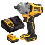 Dewalt DCF891N 18V Brushless 1/2" Hog Ring Impact Wrench with 1 x 5.0Ah Battery & Charger