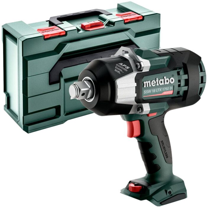 Metabo SSW 18 LTX 1750 BL 18V Brushless 3/4" Impact Wrench with 1 x 4.0Ah Battery Charger & Metabox - Image 2