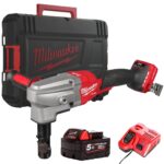 Milwaukee M18FNB35-0X M18 Fuel 18V Brushless 3.5mm Nibbler with 1 x 5.0Ah Battery Charger & Case