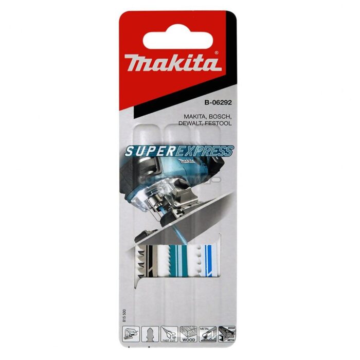 Makita B-06292 Super Express Assorted Jigsaw Blades Pack of 3 - Image 2